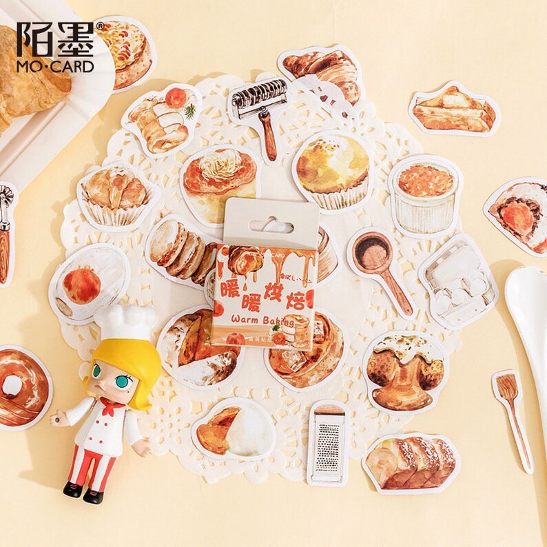 

Bullet Journal Kit I (10 Pcs) Warm Baking ~ Foods & Drinks Series Mini Sticker