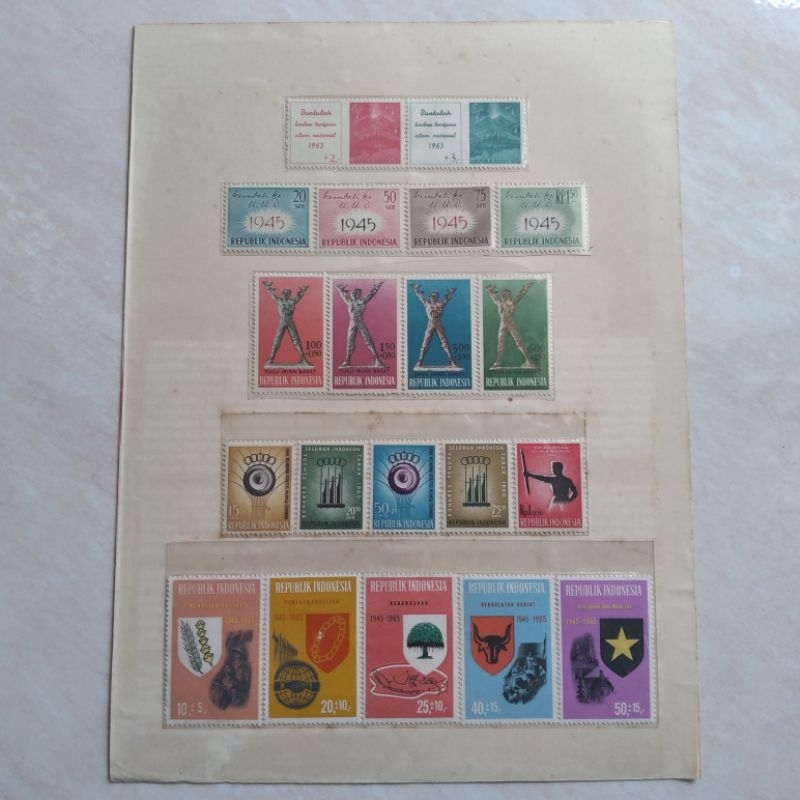 

Set Perangko Prangko Kuno Indonesia Orde Lama 1959-1965 Mint - YN842