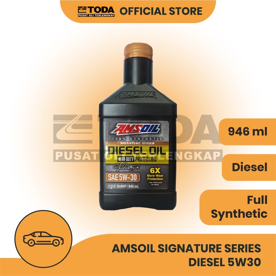 Oli Amsoil Signature Series Diesel 5W30 / 5W40 946ml Original Oli Mesin Mobil Diesel