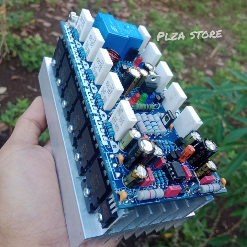 Kit driver power amplifier Socl 506 TEF 2U double layer lengkap protektor speaker dan transistor fin