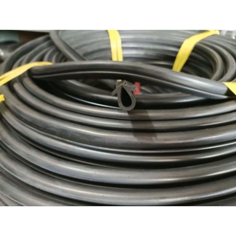 Karet Lis Kaca Mati Mobil Koreseri Model U Bibir