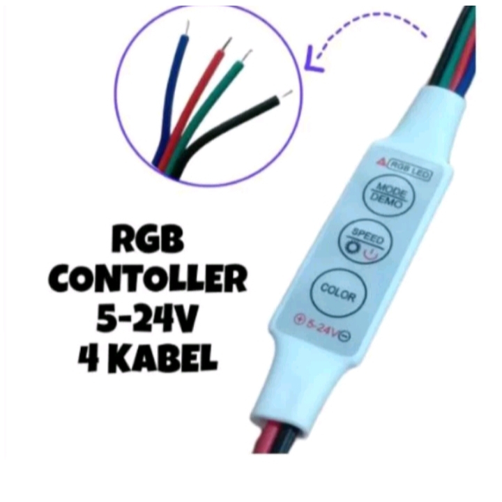 Modul Led RGB 4 pin 6 Mode 6 Speed 5-24V