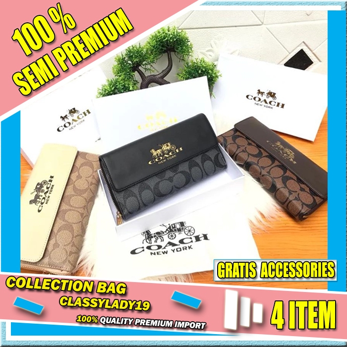 Classylady CL 611 Dompet Magnet Resleting Branded Lipat Panjang Wanita Cewek Prempuan Ibu ibu Import