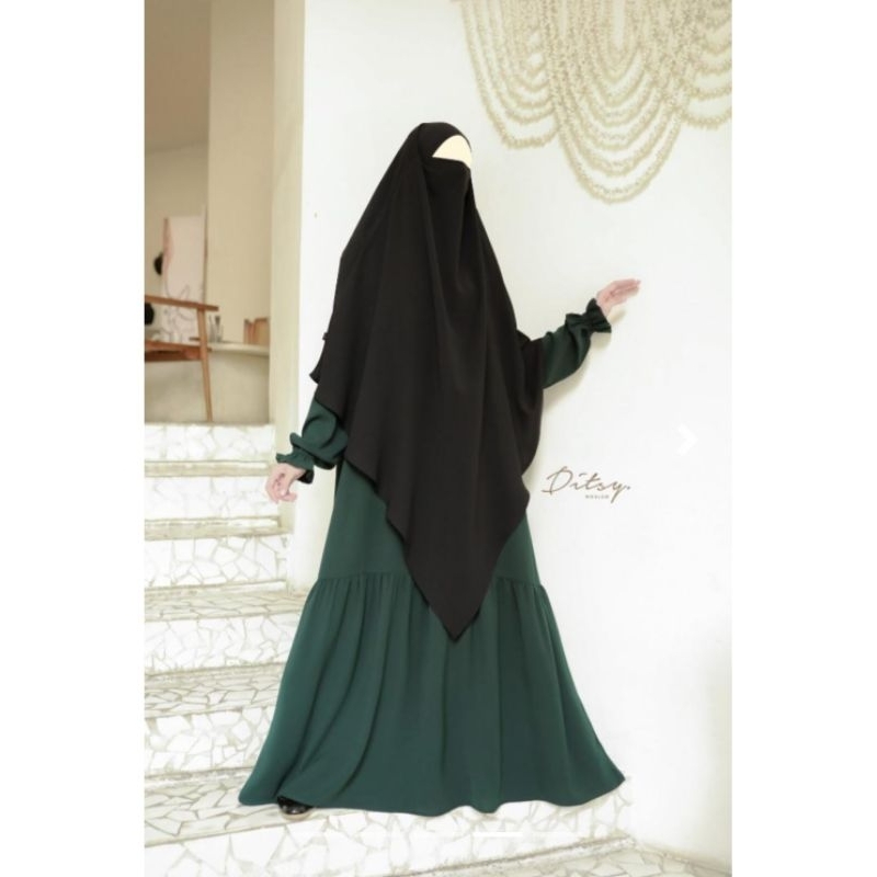 Lelia ditsy Dark emerald S