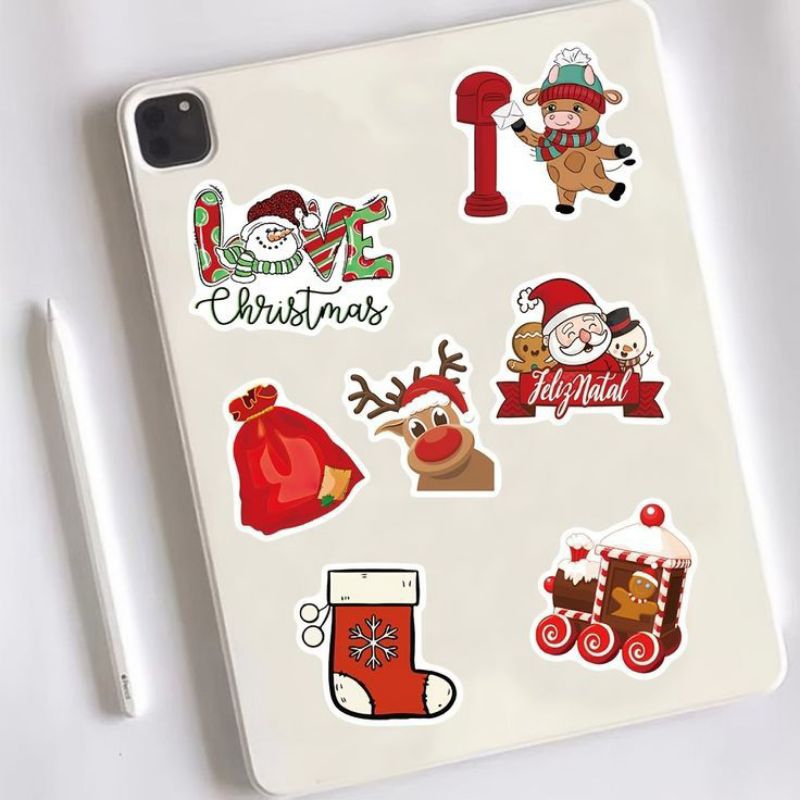 

[Stiker] 25pcs Stiker Christmas eve, stiker natal lucu, dekorasi natal