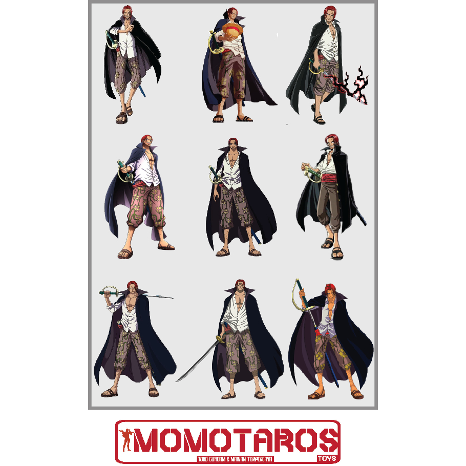 

Sticker murah antiiar transparan Shanks solo one piece 1 pc