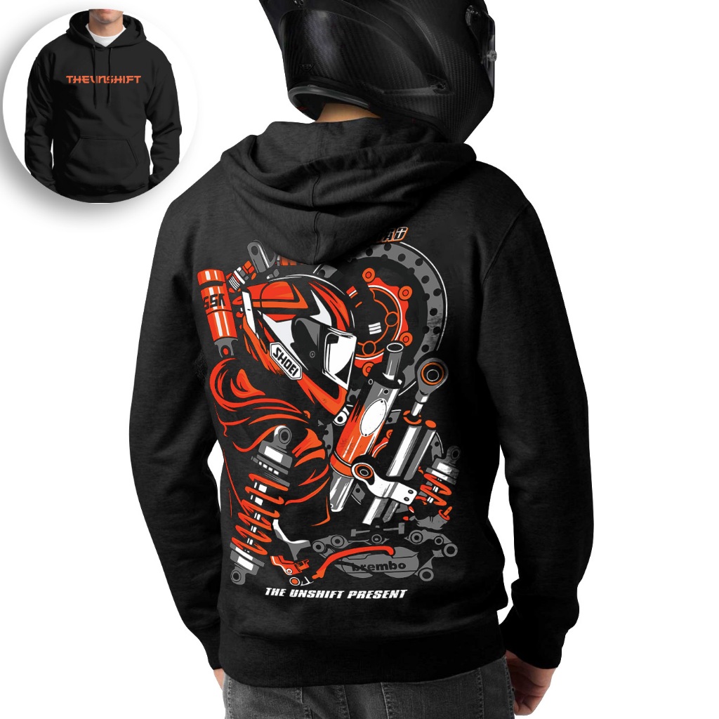 Sweater Pria Hoodie Switer Sweter Distro Cowok THE UNSHIFT Keren Jaket Sunmori Suwiter original teba