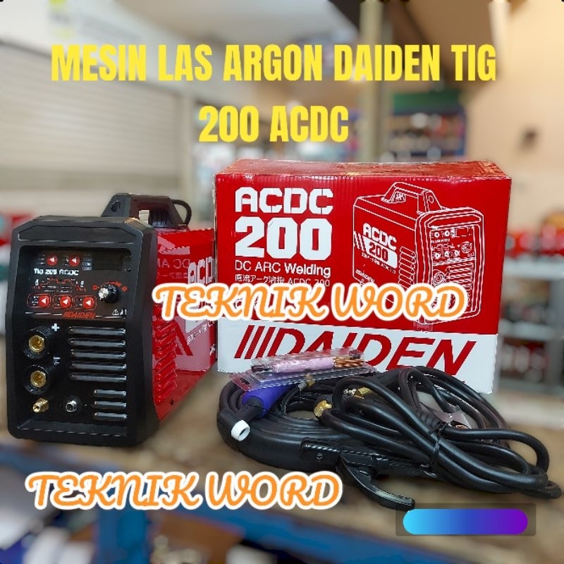 MESIN LAS ARGON DAIDEN TIG 200 ACDC INVERTER DAIDEN TIG 200 AC/DC TIGI 200