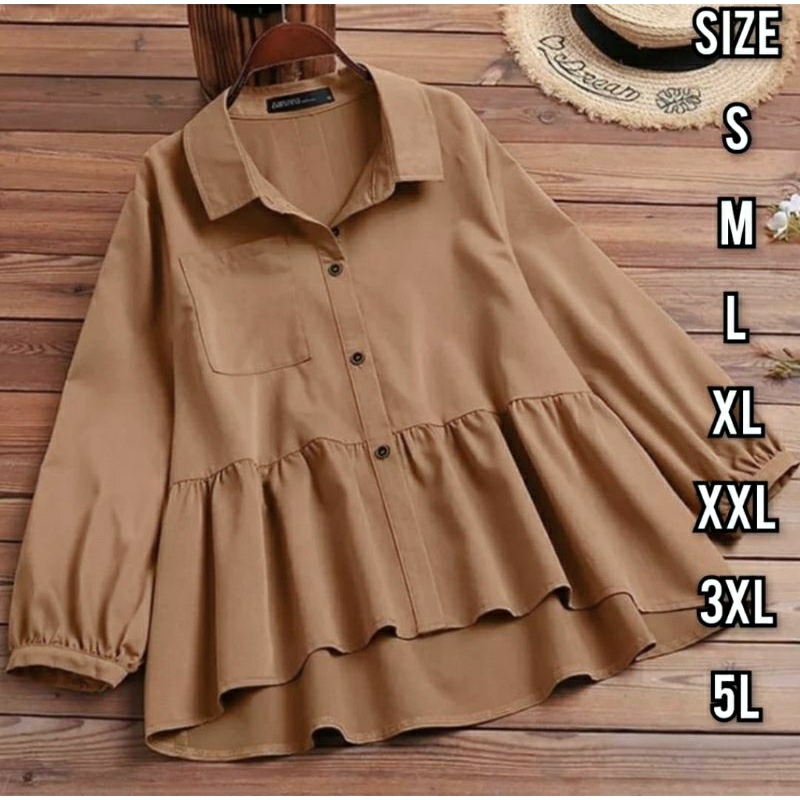 Doney Blouse - Blouse Korea Jumbo - Atasan Wanita Jumbo