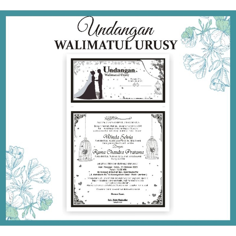 

Undangan walimah / Undangan walimatul urusy