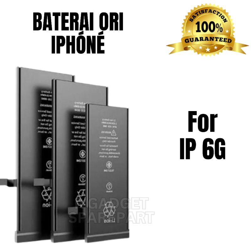 BATERAI IPHONE 6 ORIGINAL OEM QUALITY BATERAI IPHONE 6G