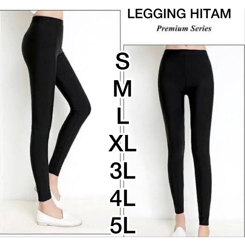 Legging Wanita Panjang Celana Dalaman Gamis Warna Hitam