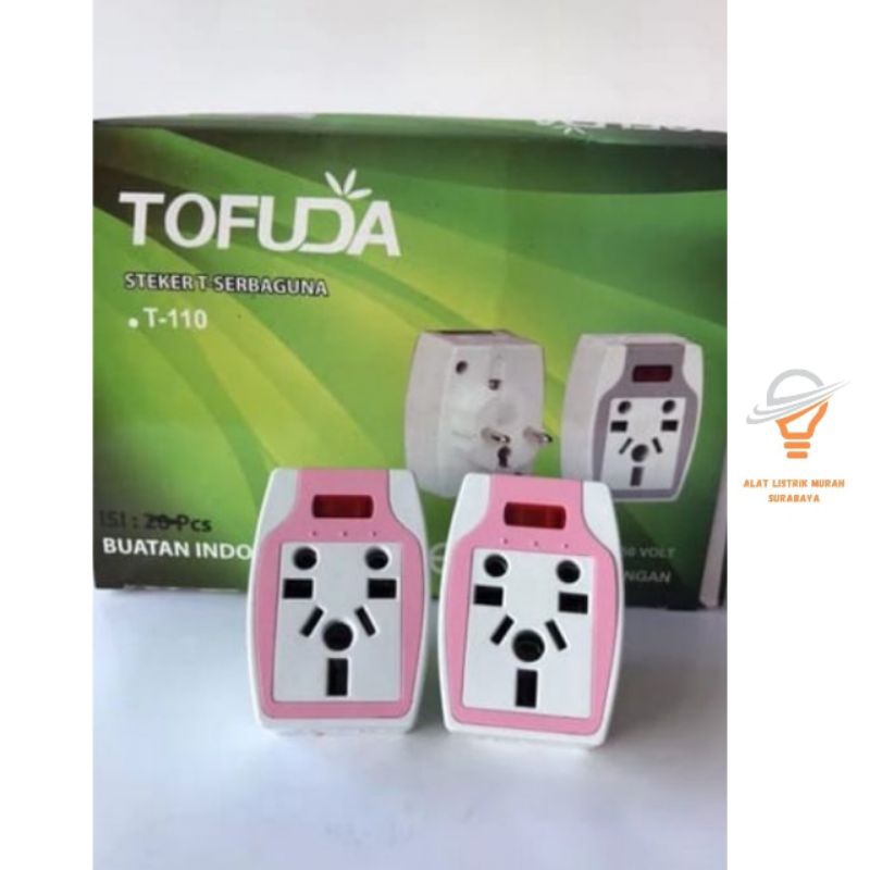 Colokan Steker T Serbaguna 2 Kaki / Over Steker T Serbaguna / Colokan Listrik T Serbaguna