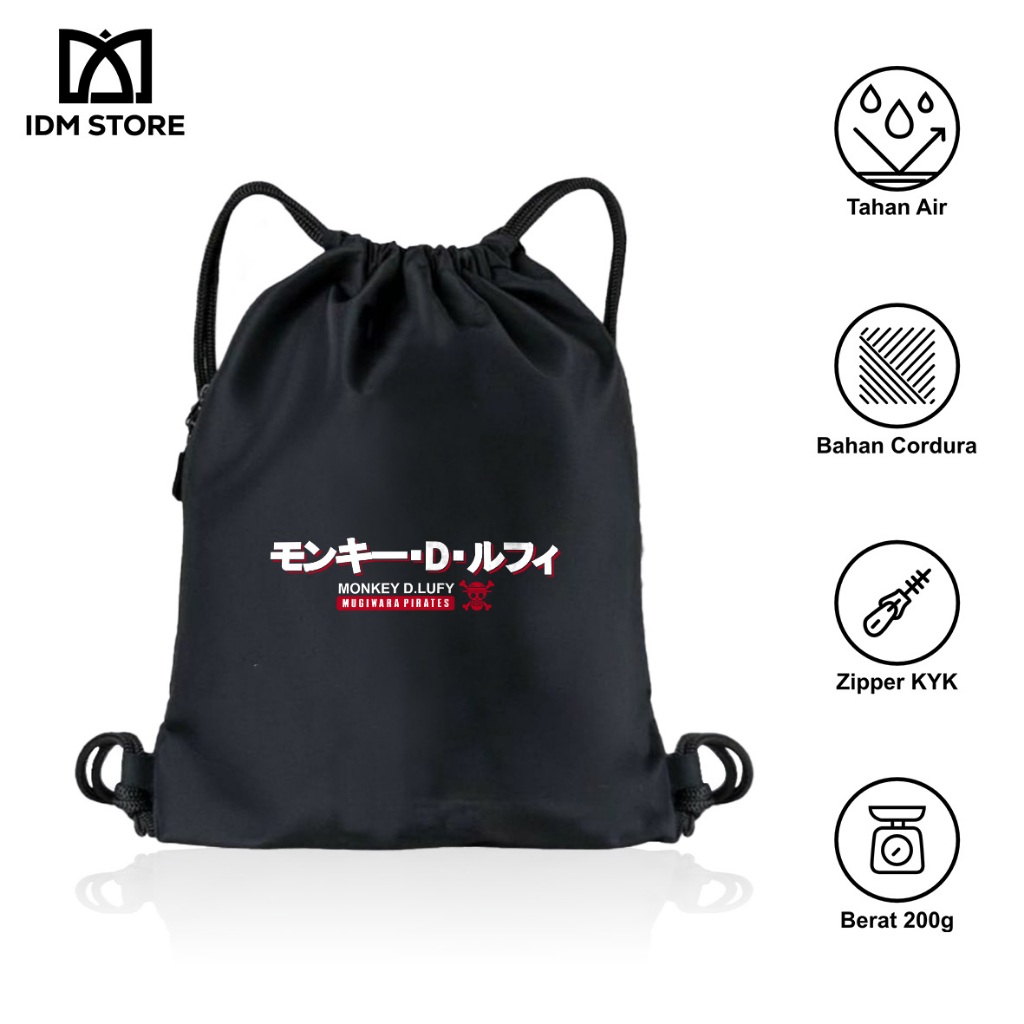 Terbaru Tas Serut / String Bag untuk Pria dan Wanita Anime Oni Piece