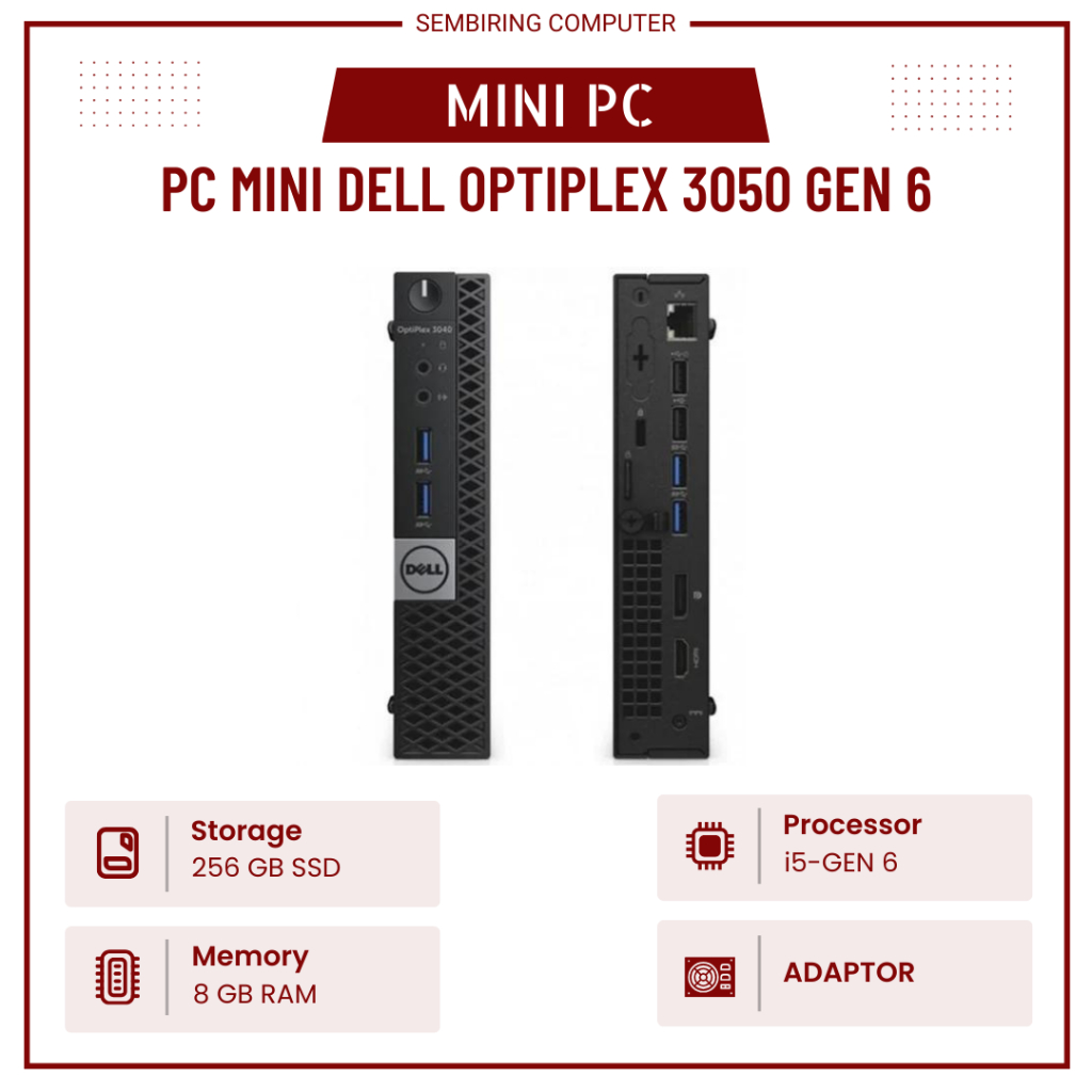 KOMPUTER PC MINI DELL OPTIPLEX 3050 DAN 5050