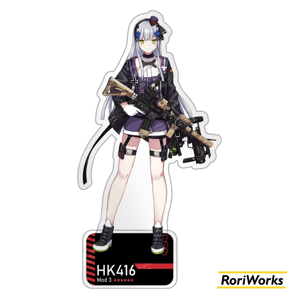 Acrylic Standee Figure Anime - HK416 (Mod3) Klukai | Girls' Frontline | Squad 404 | Clukay