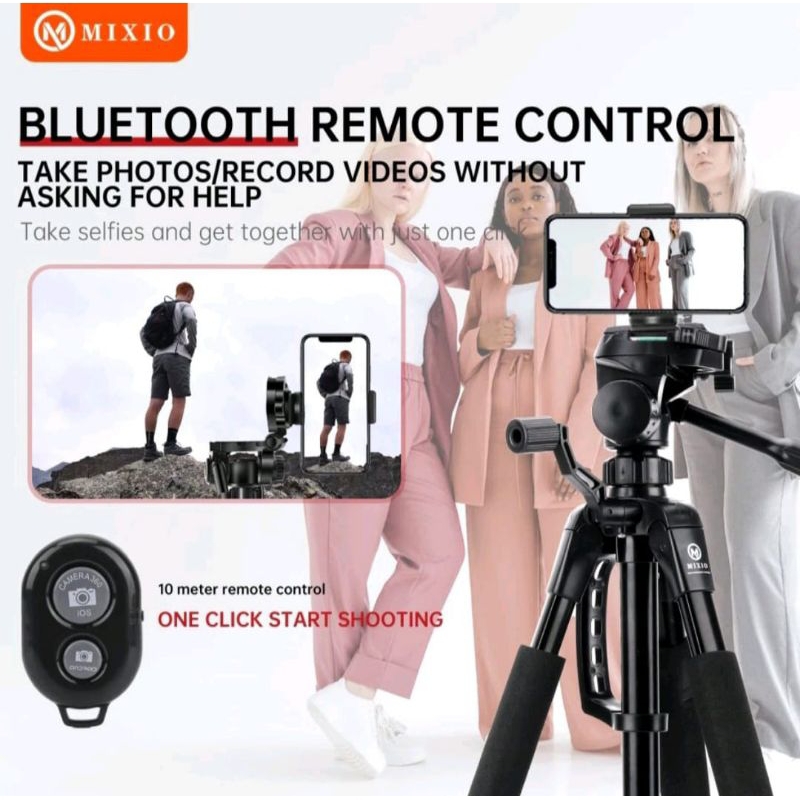 MIXIO 3522 170CM PRENIUM Tripod+Bluetooth Remote+BAG Profesional