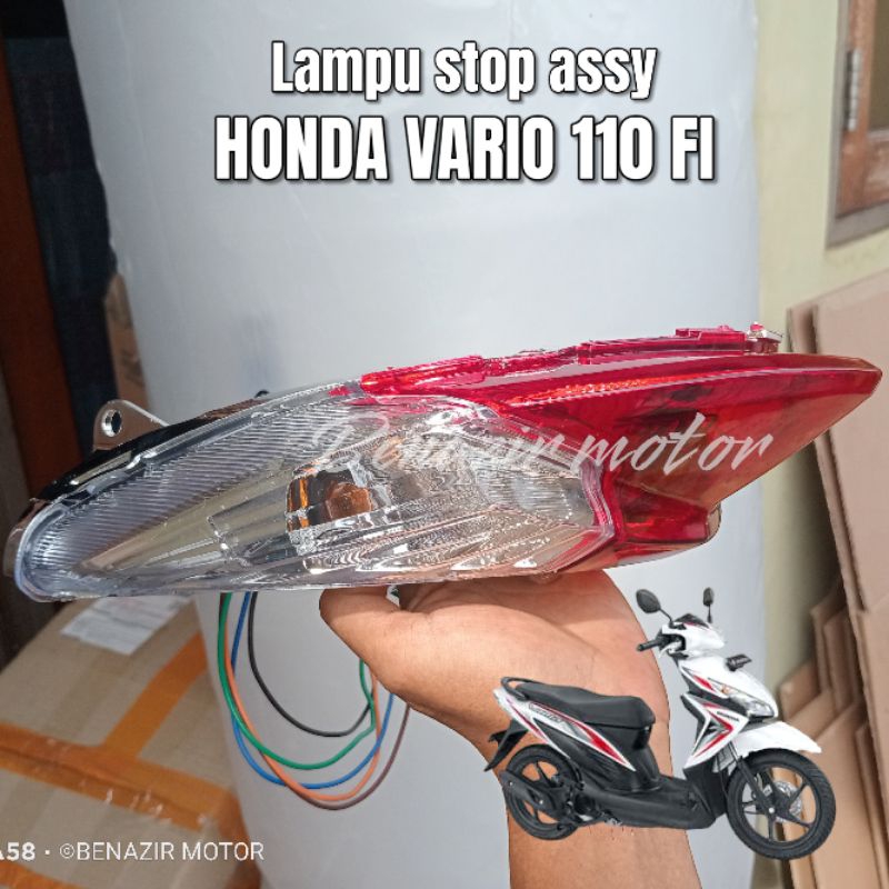 Stoplamp honda vario 110 led remote injeksi