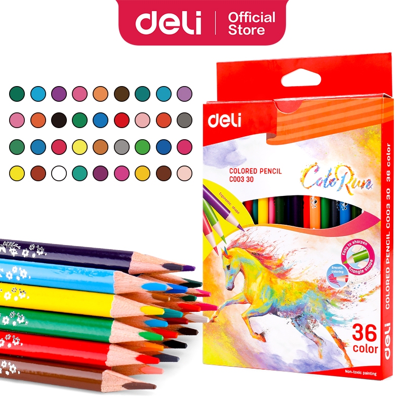 

DELI Colored Pencil 36C [EC00330] - Pensil warna