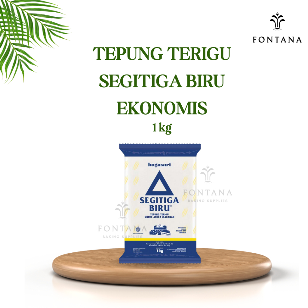 

TEPUNG TERIGU SEGITIGA BIRU EKONOMIS 1 KG