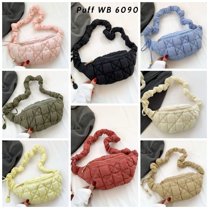 Puffy Bag / Waist Bag Puffy / Korean Sling Bag / Tas Selempang Korea