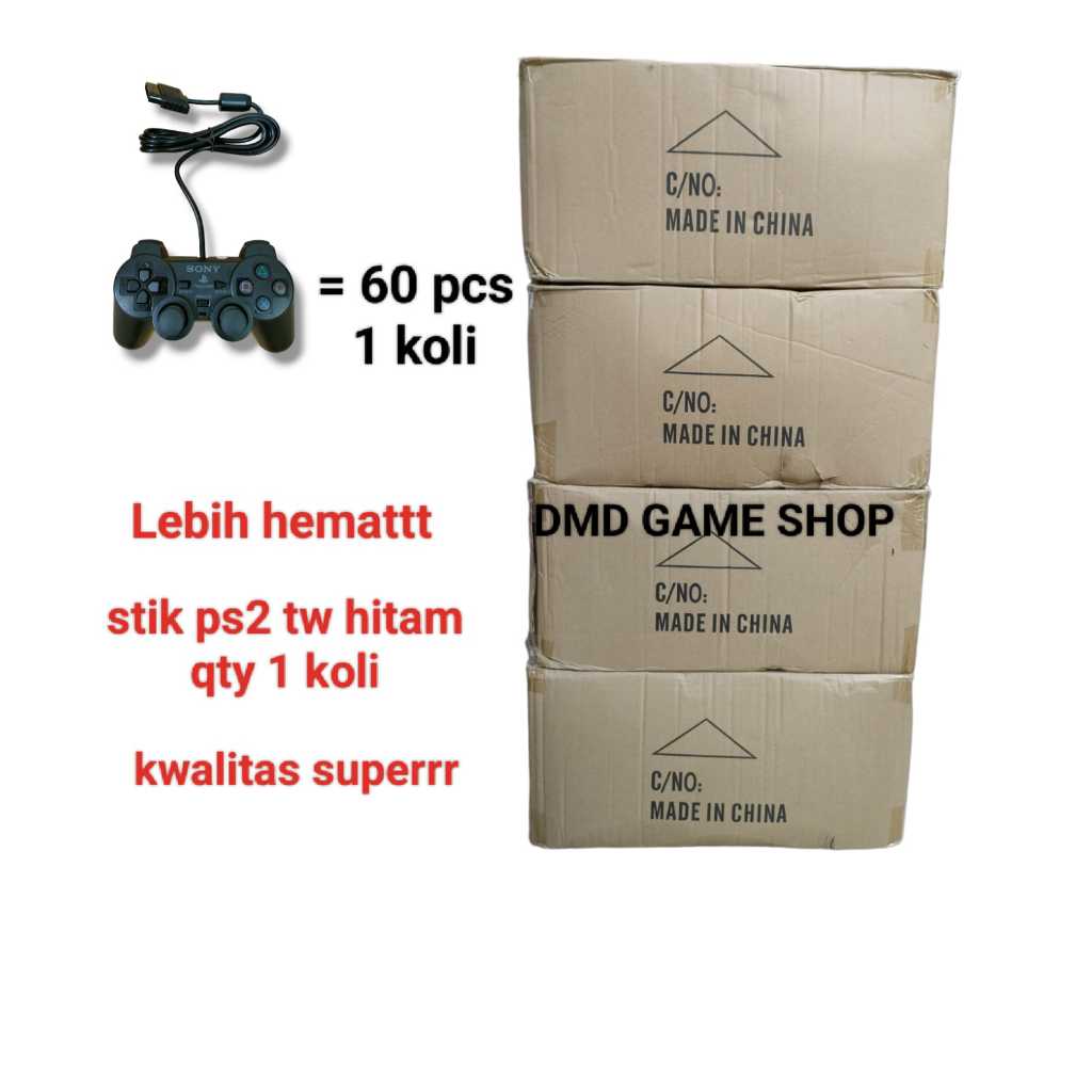 Stick ps2 hitam 1 dus 60 pcs/ stik ps2 kwalitas superr