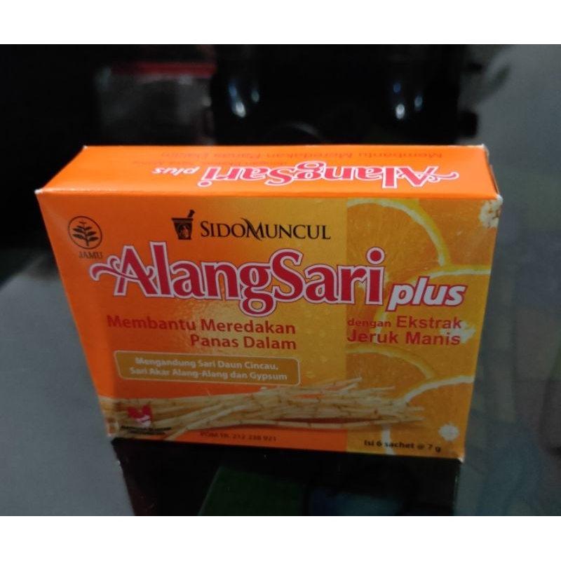 

Alang Sari Plus Jeruk Manis (1 Kotak 6 Sachet).