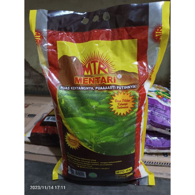 

Beras mentari 5kg