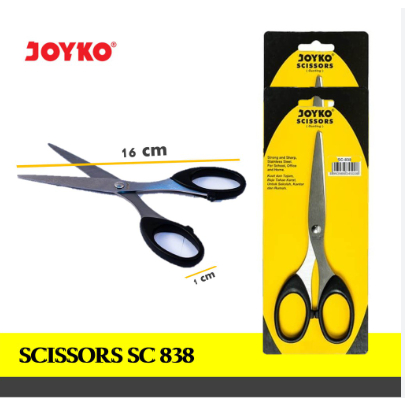 

GUNTING JOYKO SC-838 SCISSORS KERTAS KARTON KAIN TAJAM STAINLESS SC 838 SEDANG MURAH ATK GROSIR