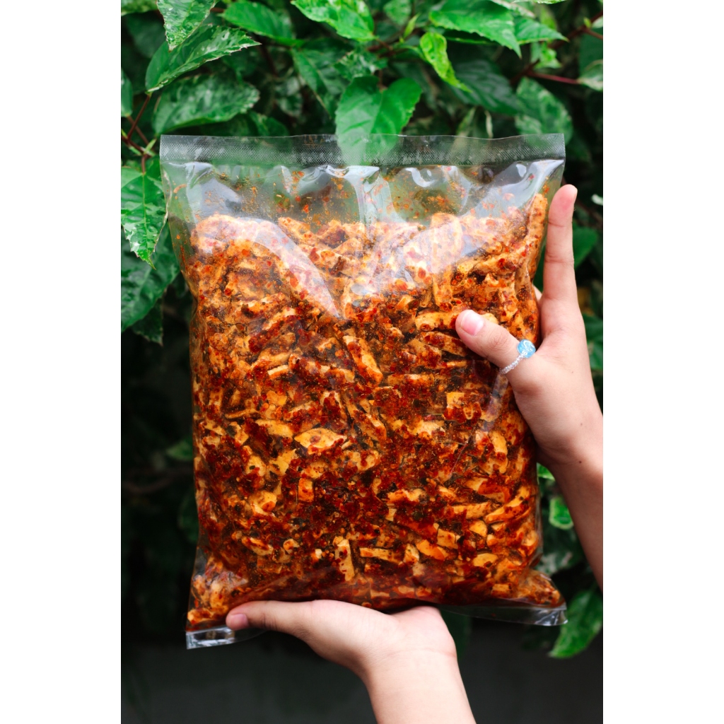 

Basreng 1kg Baso Goreng Stik Pedas Daun Jeruk/ Original Daun Jeruk