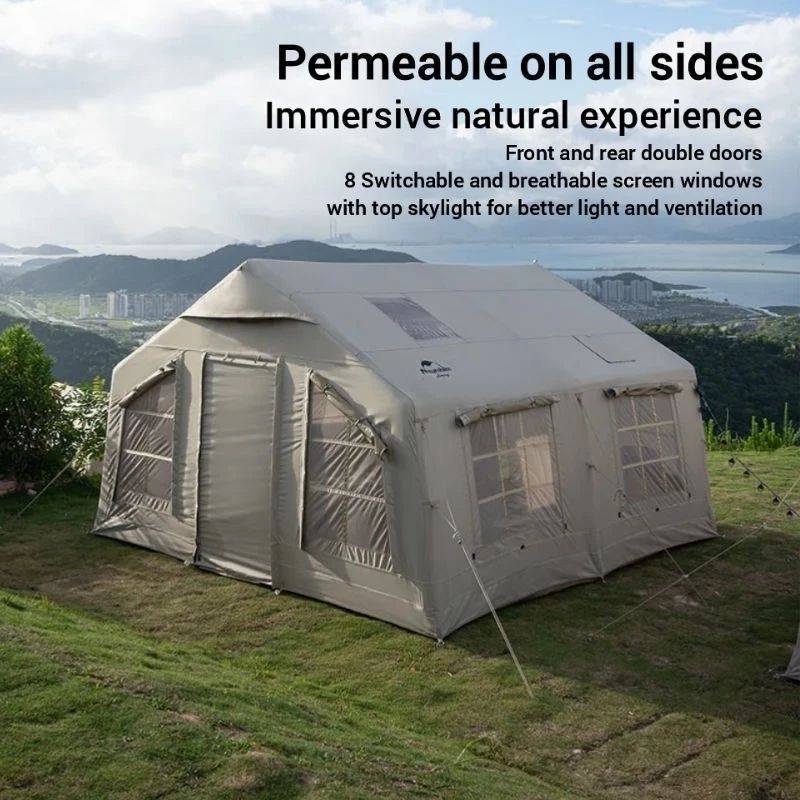 TENDA INFLATABLE AIR 13.2 NATUREHIKE NH22ZP014 POLYESTER 600D CAMPING GLAMPING HIKING PIKNIK BERKEMA