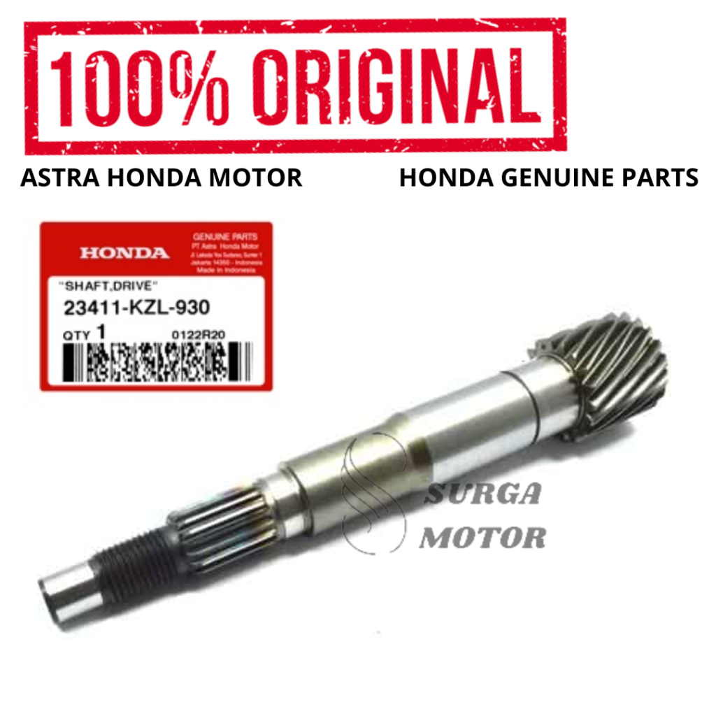 As Pulley Shaft Drive BeAT K81 BeAT K25 Pop Sporty Spacy Scoopy eSP K16 Vario 110 Original Honda AHM