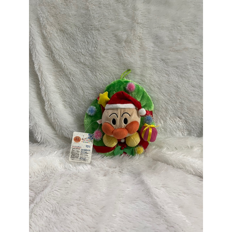 anpanman boneka natal/boneka anpanman/anpanman plush/santa claus/christmas plush/gantungan anpanman/