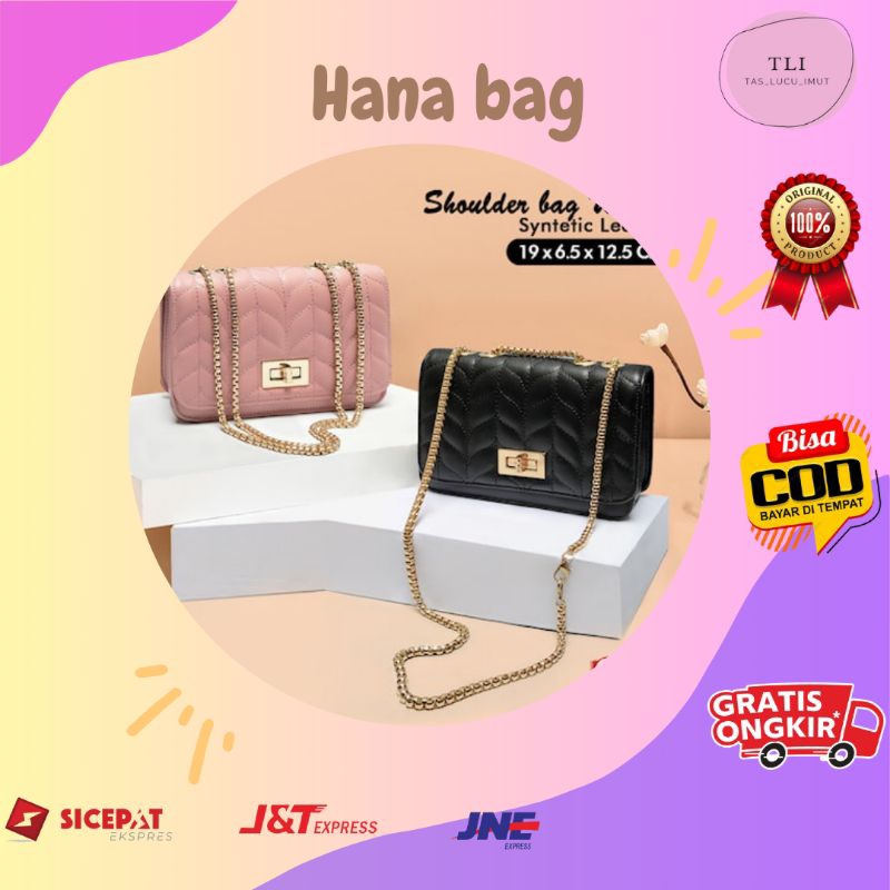 Tas Selempang Slempang Slingbag Wanita Cewek Remaja Bahu Rantai Kulit Wanita Korea Kekinian Kerja Wa