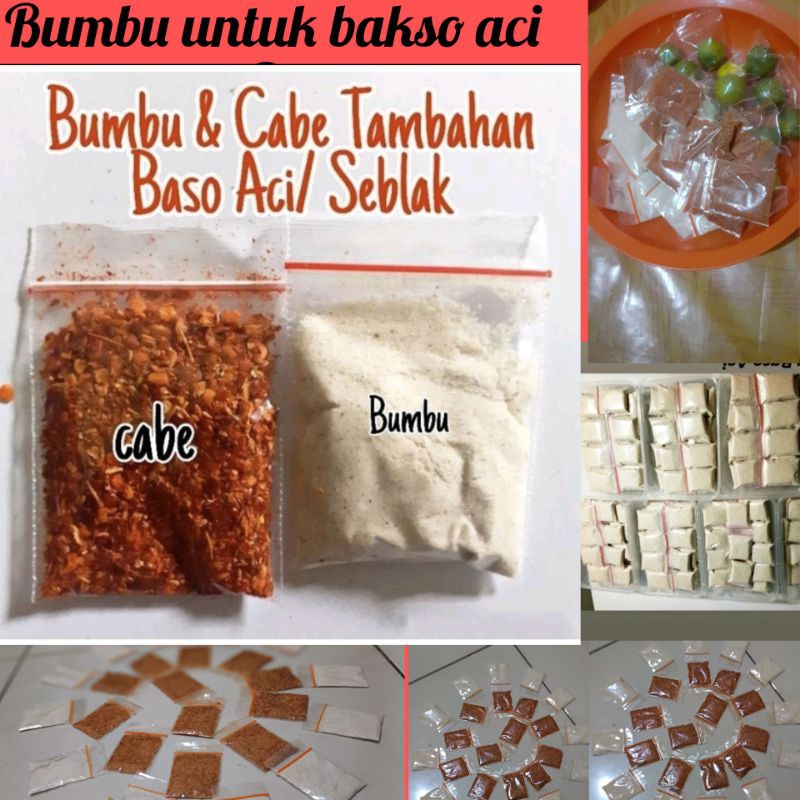 

BUMBU BASO ACI & BUMBU CABE RACIKAN SENDIRI, DI JAMIN MANTUL