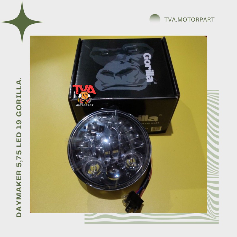 DAYMAKER 5,75 INCH 19 LED HITAM GORILLA