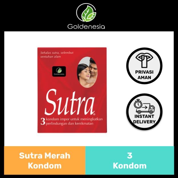Kondom Sutra Merah Isi 3 / 12 / 24 - Kondom Tipis Sutra Bayar COD