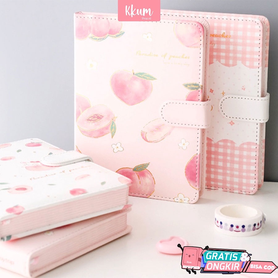 

Terbaik Notebook Peach A5&A6/Buku Tulis/ Peach Cover Notebook/Buku motif lucu/Buku journal buruan