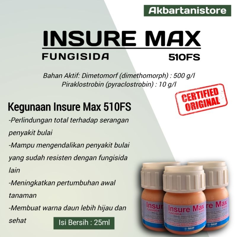 Fungisida Insure Max 510 FS - 25ml