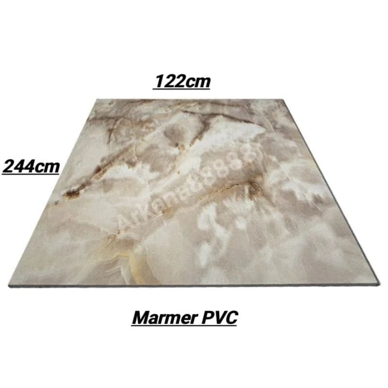 marmer PVC tebal 4MM isi 1 lembar