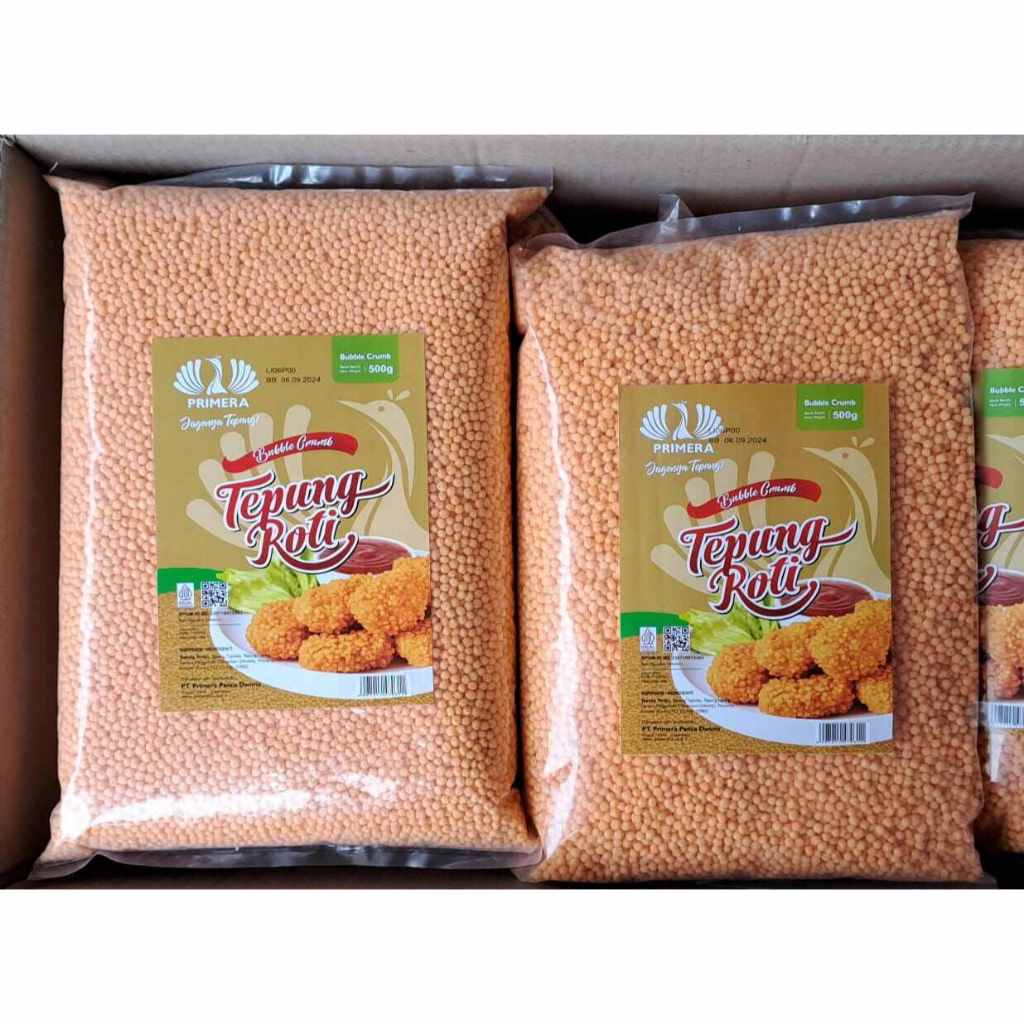 Tepung Roti Primera Bubble Crumb Orange 500gram