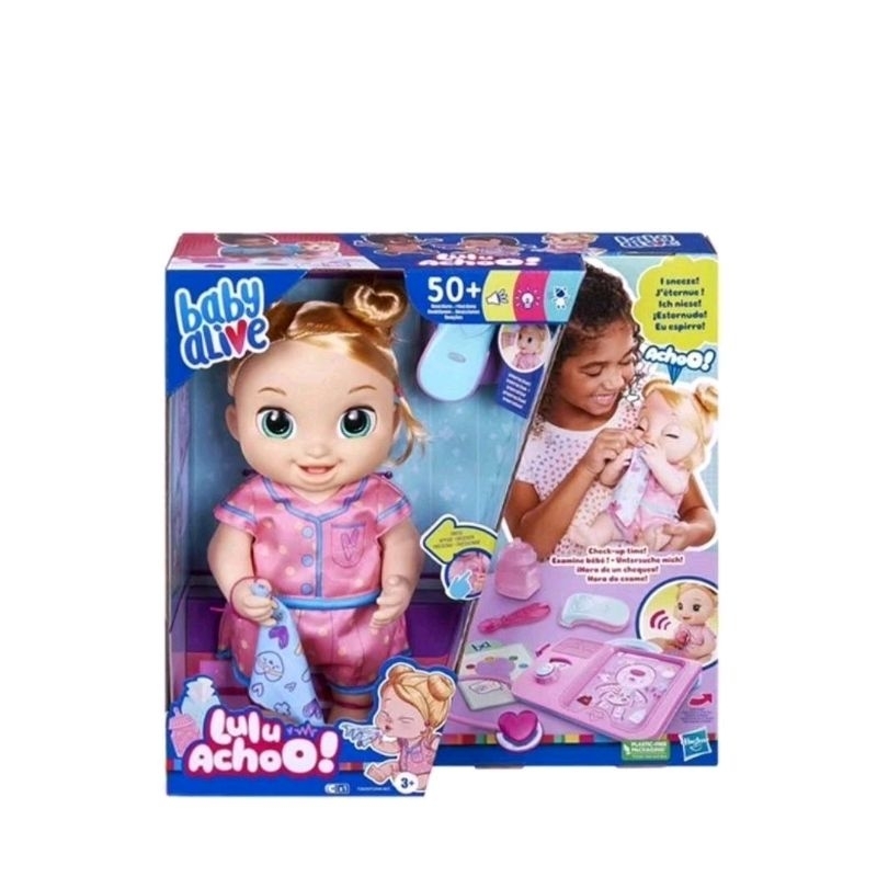 Baby Alive Lulu achoo mainan bayi anak baby cute doll sick toys toddler baby bayi perempuan laki  sa