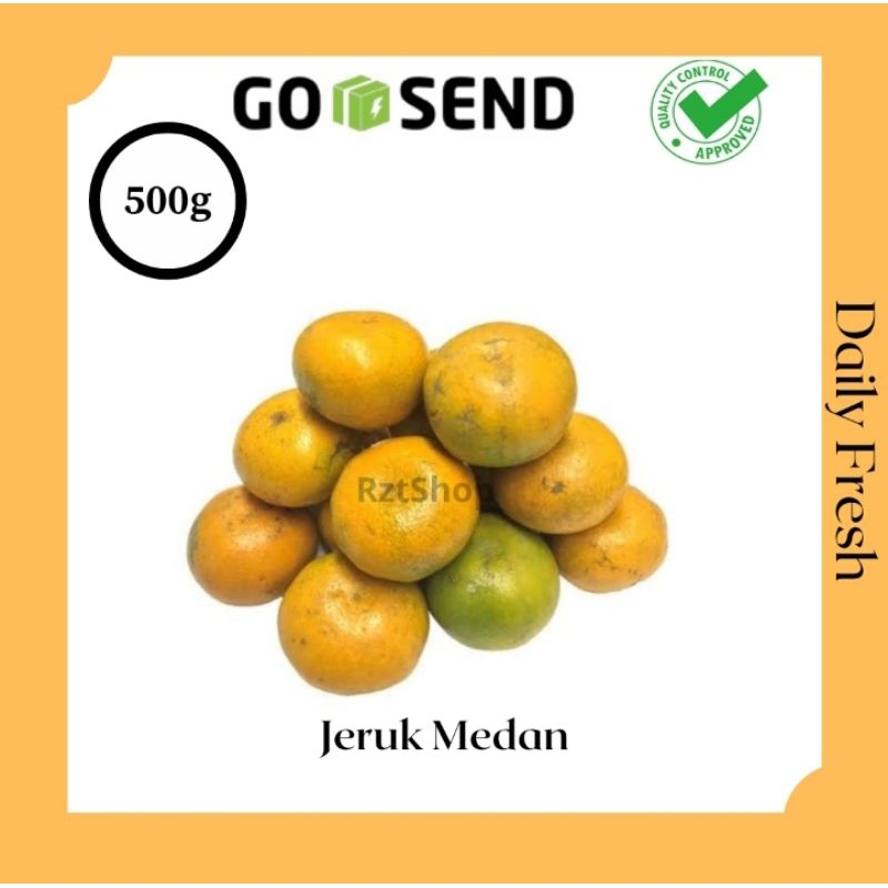 

Buah Segar Jeruk Medan 500 gram