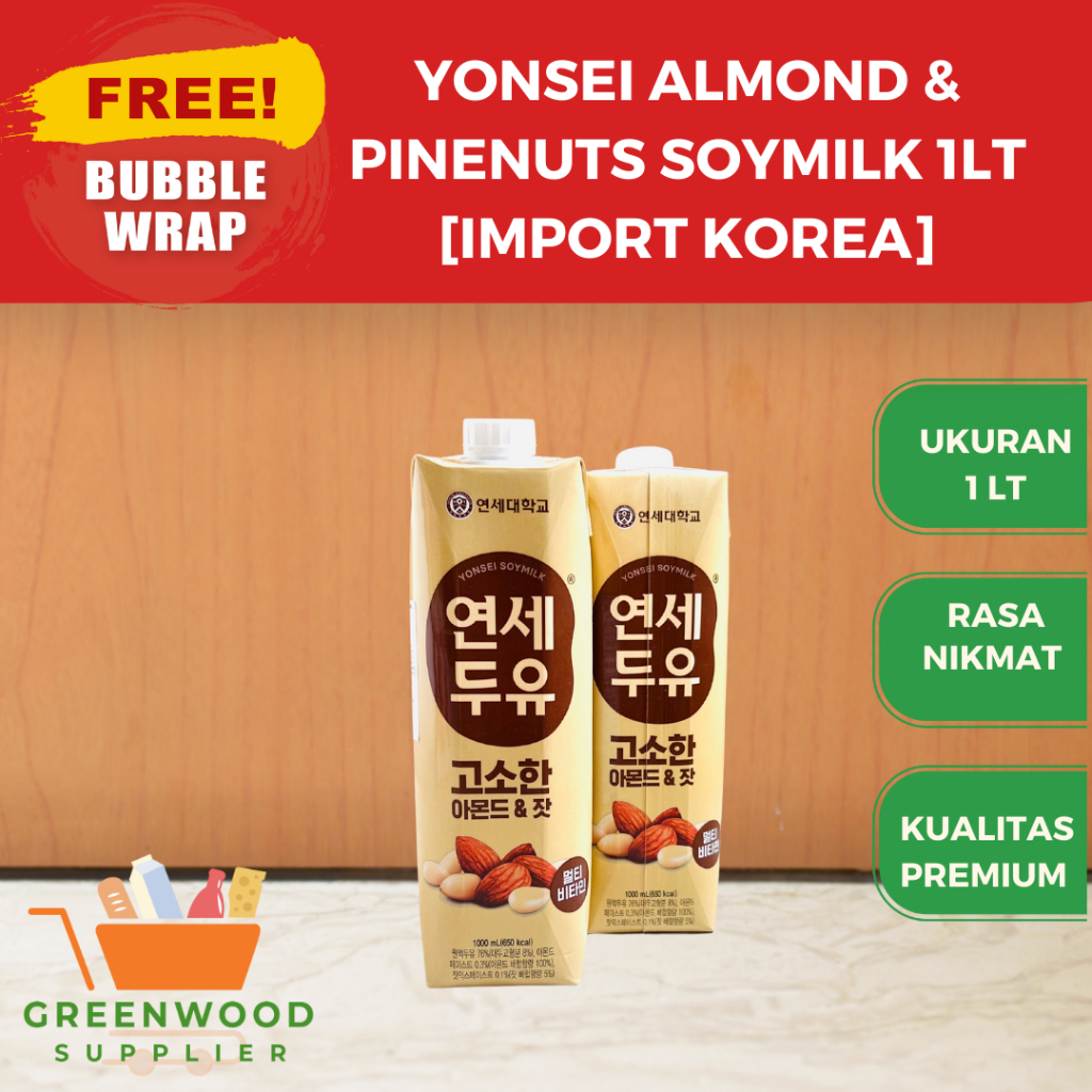 

Almond Pineputs Soymilk 1 Liter - Yonsei