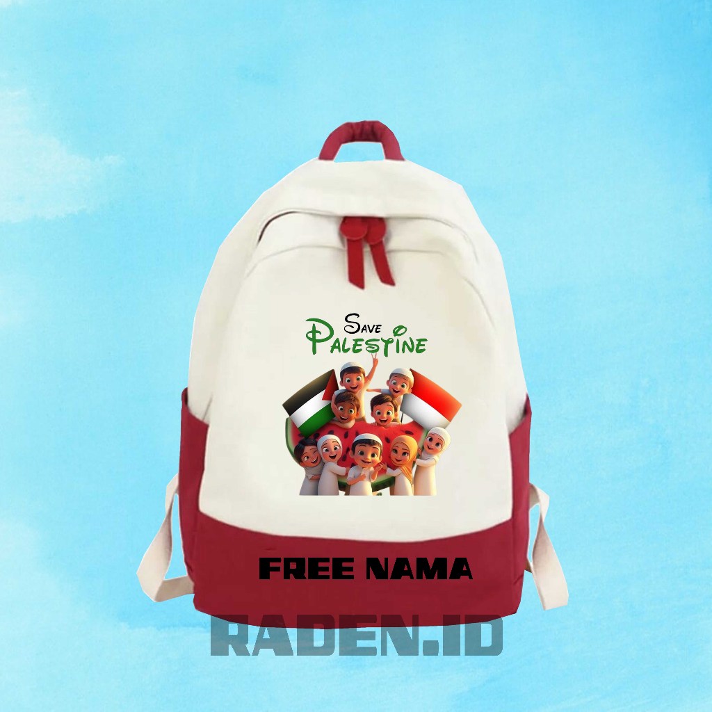 Tas Ransel Anak Tas Sekolah Save Palestina (FREE NAMA)