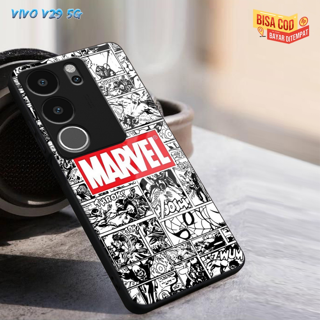(CC256)CASING GLASS VIVO V29 5G CASING GLOSSY V29 5G CASE KACA VIVO V29 5G SOFTCASE VIVO V29 5G