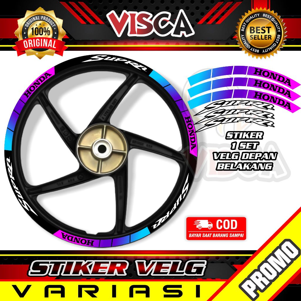 Stiker Velg List Velg Motor Stiker Velg Supra 002 Bunglon