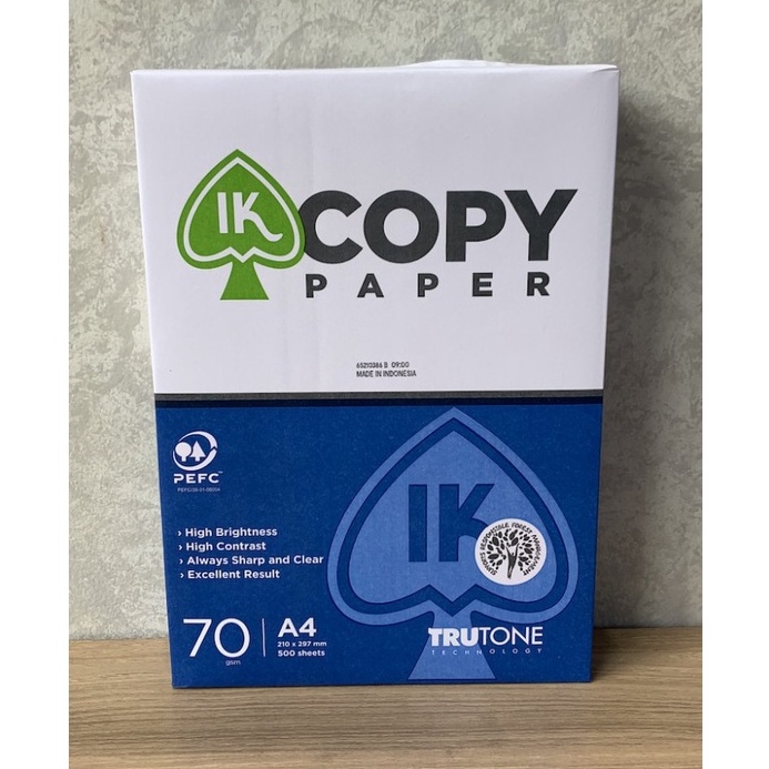 

✨ Kertas HVS / Kertas Photocopy A4 70 gr IK COPY PAPER serbuuu !