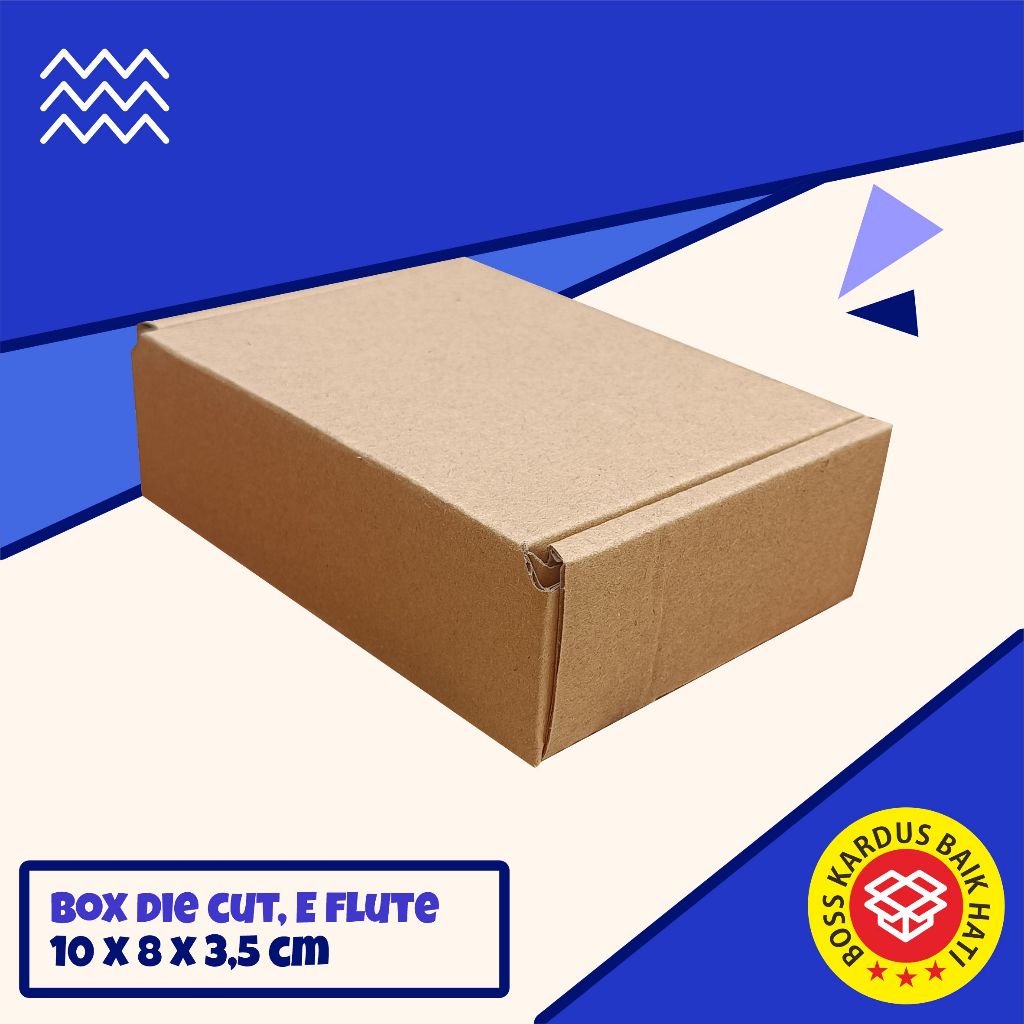 

Kardus Box Hampers Die Cut ukuran 10x8x3,5 cm