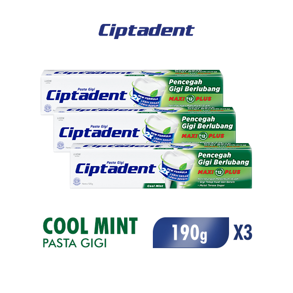 [B2G1] Ciptadent Toothpaste Cool Mint Tube 190gr